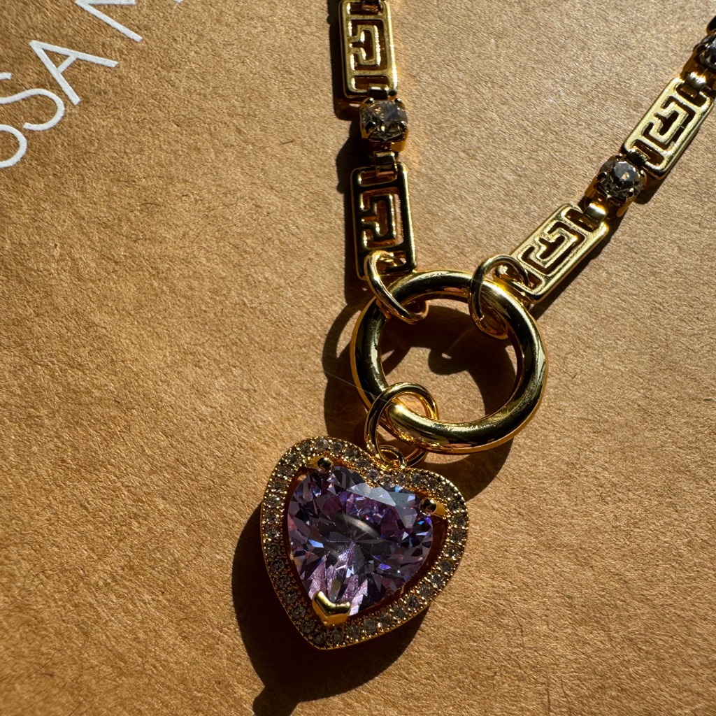 Vanessa Mooney The Mini Sloane Choker Crystal Purple 140$